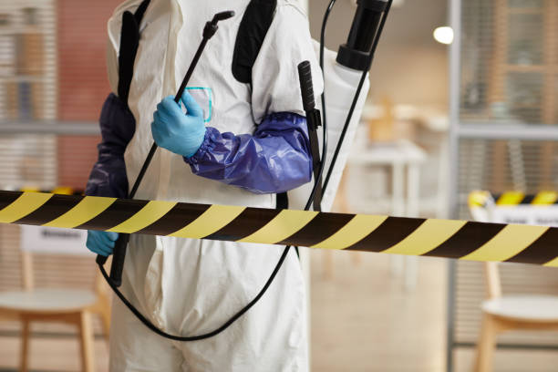 Professional Biohazard technician working in Davis, NC